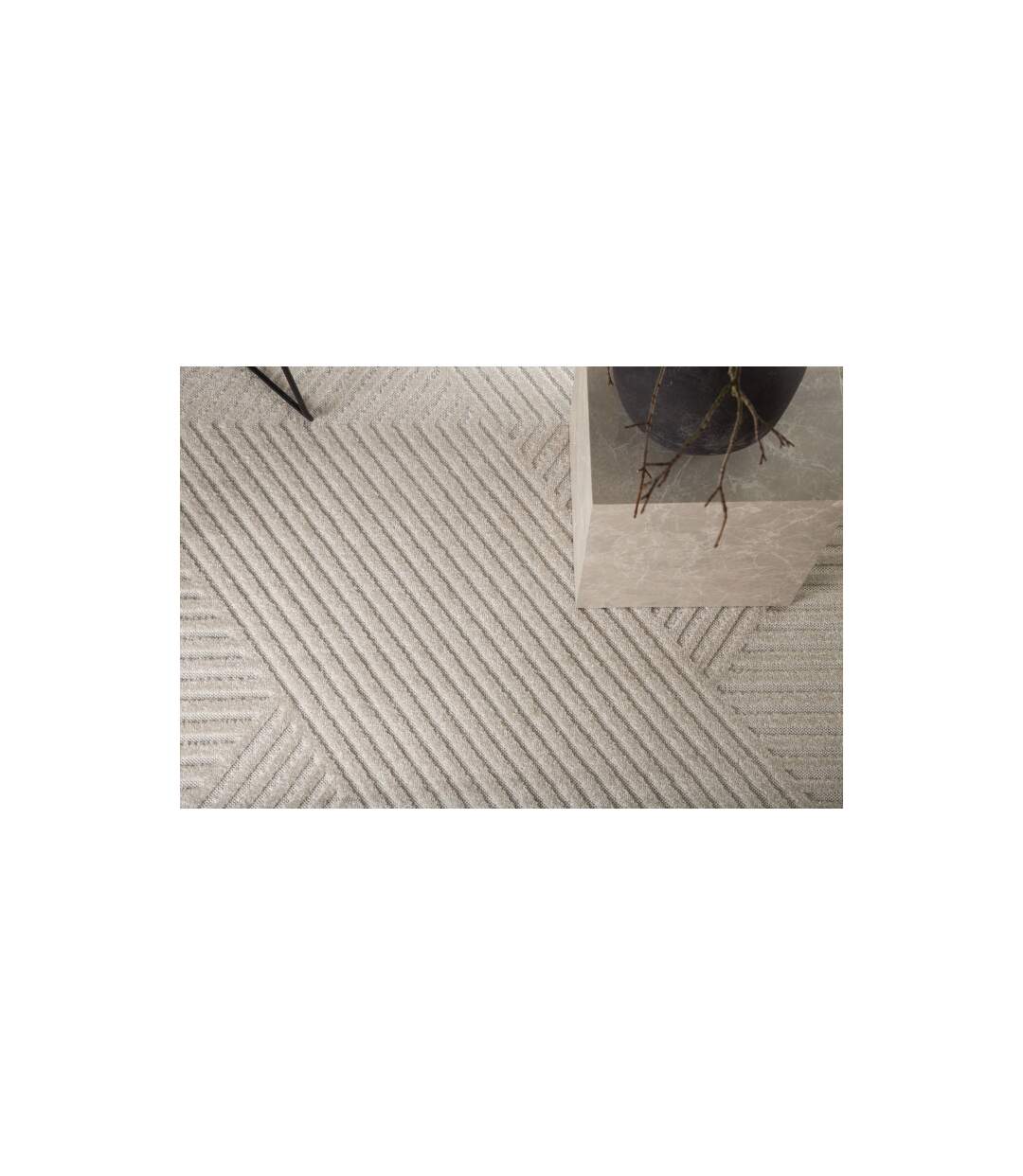 Tapis Déco Aron Solar 240x340cm Naturel-4