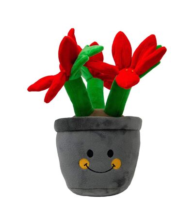 Henrietta poinsettia plush dog toy one size grey/red/green Ancol