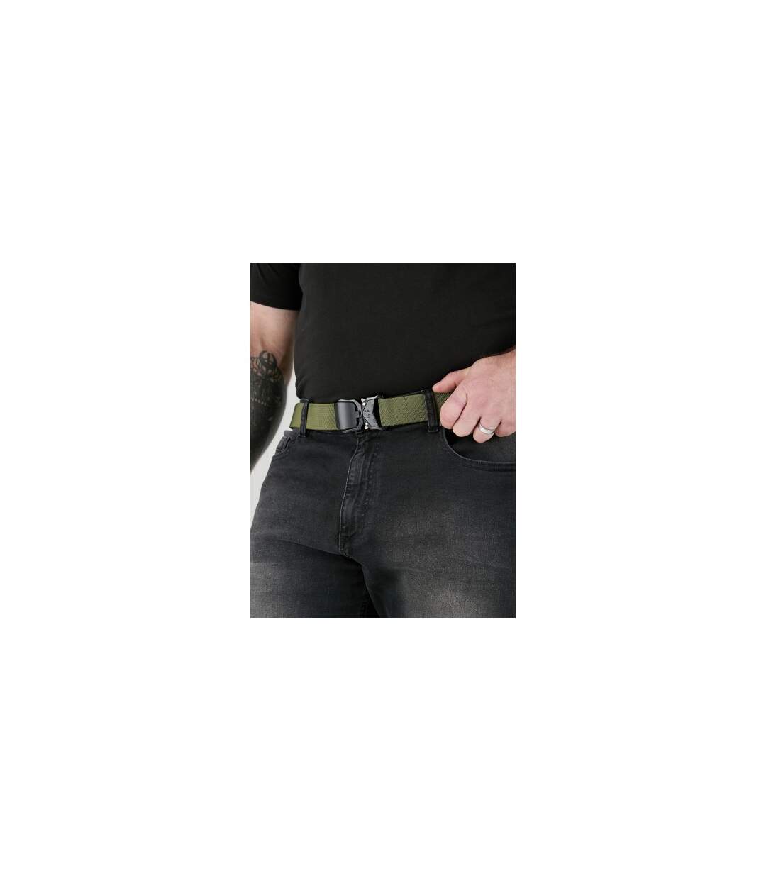 Ceinture D555 Dale Homme Vert Kaki Duke-1