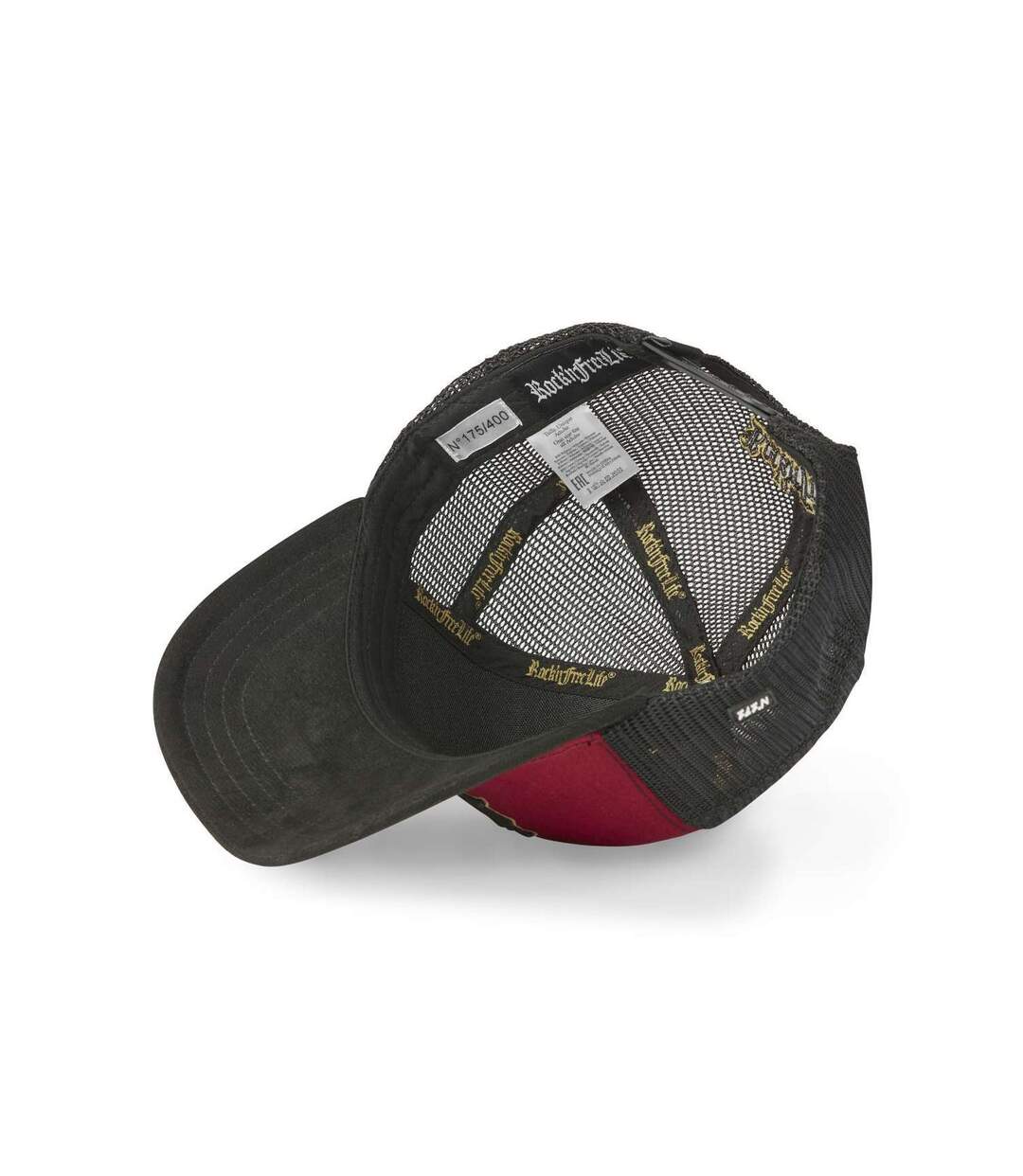 Casquette trucker avec filet et logo brodé No More Rock'n Free Life-5