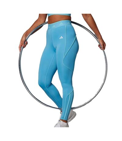 Legging Turquoise Femme Adidas Hyglm - L