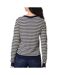 Gilet bleu/blanc femme pieces nora-2