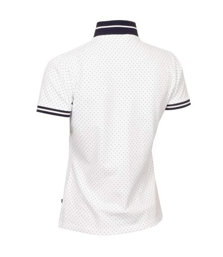 Polo Motif/style Micro-pois Camilla Femme Blanc Calvin Klein