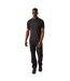Polo Manches Courtes Homme Noir Vert Citron Regatta Professional-1