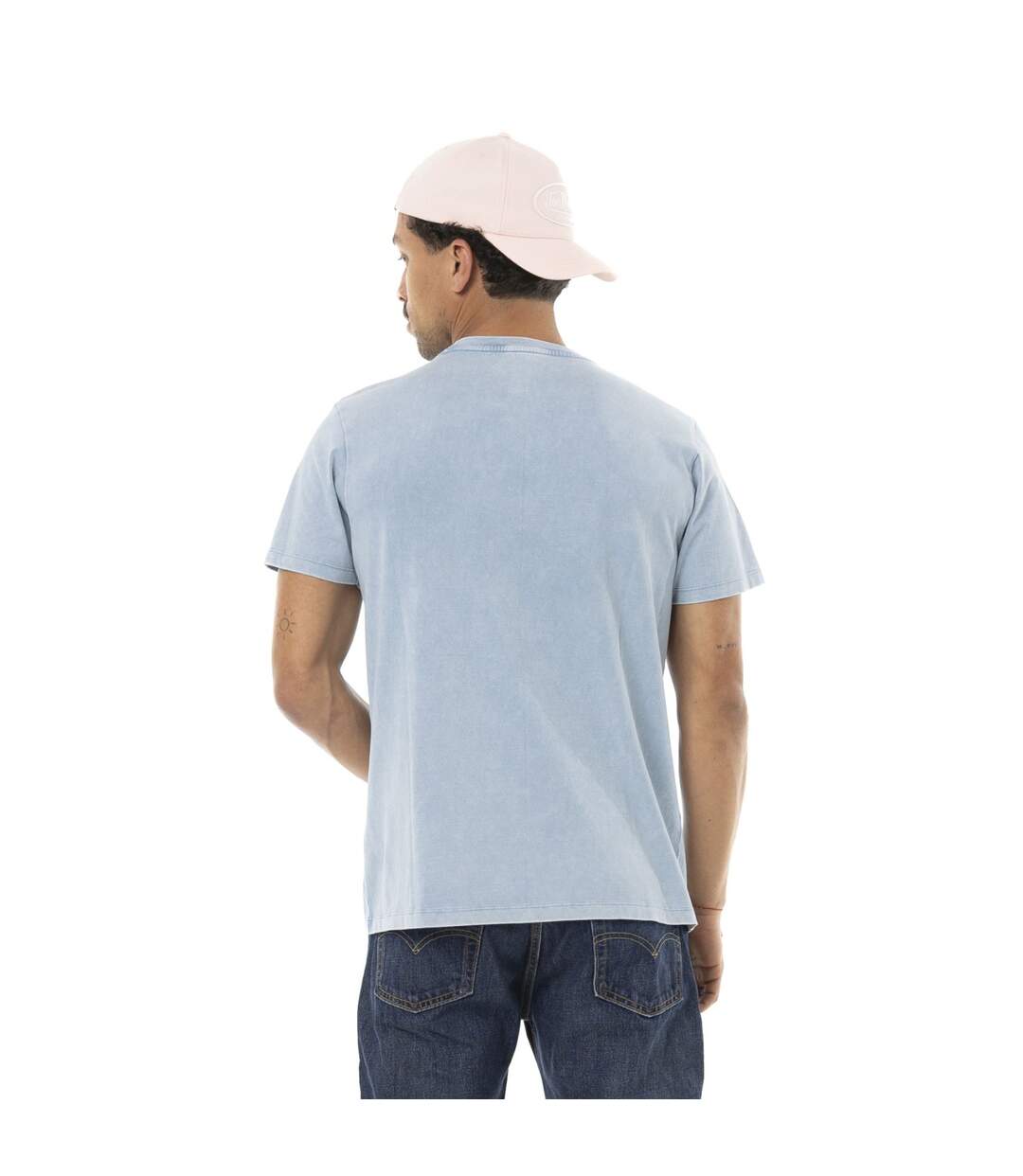 T-shirt homme regular en jersey 160gr acid wash print devant Truck Vondutch-3