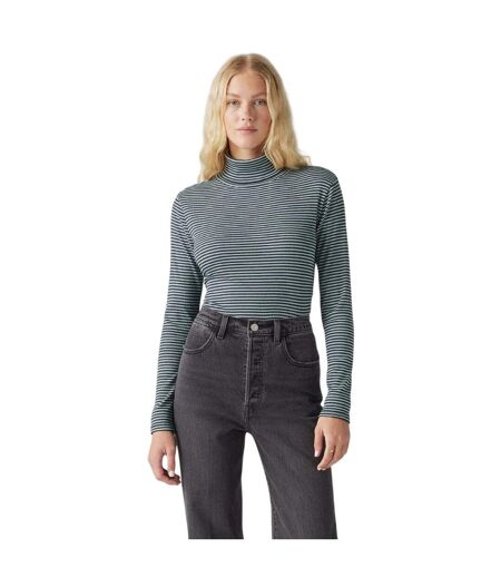 Haut Manches Longues Femme Bleu Marine Foncé Levis