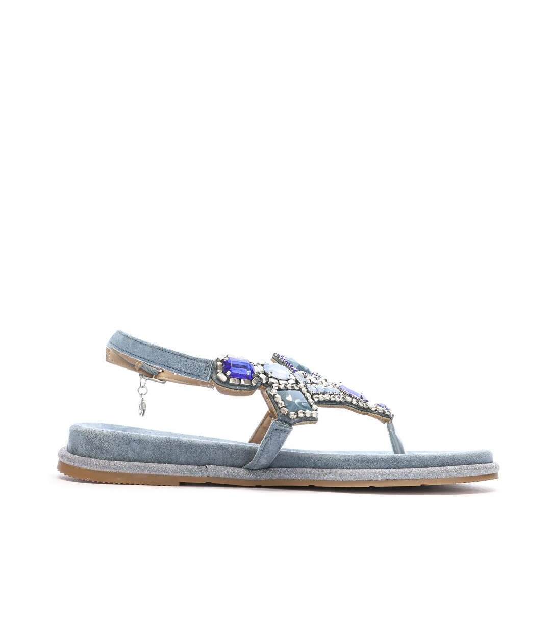 Sandales bleu à bijoux femme xti 144017-2