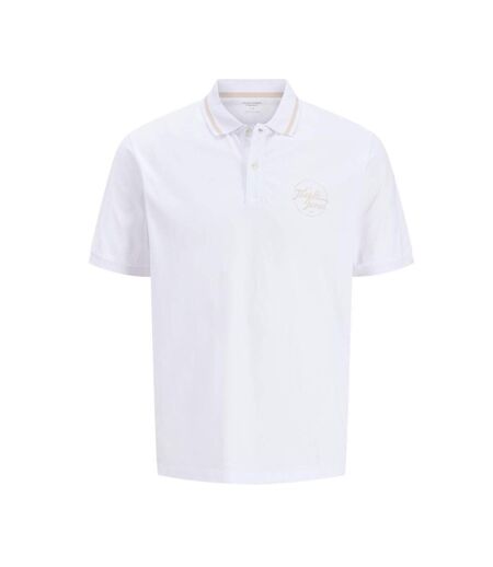 Polo blanc homme jack & jones jordean