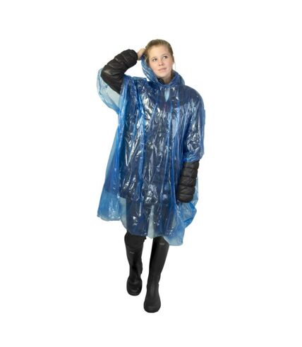 Unisex Adult Mayan Recycled Plastic Raincoat (Royal Blue)