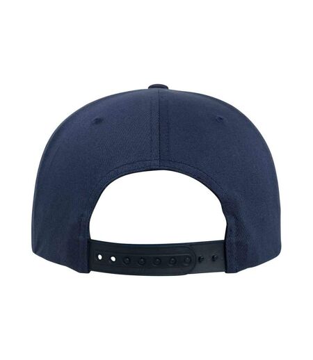 Organic cotton snapback baseball cap navy Flexfit