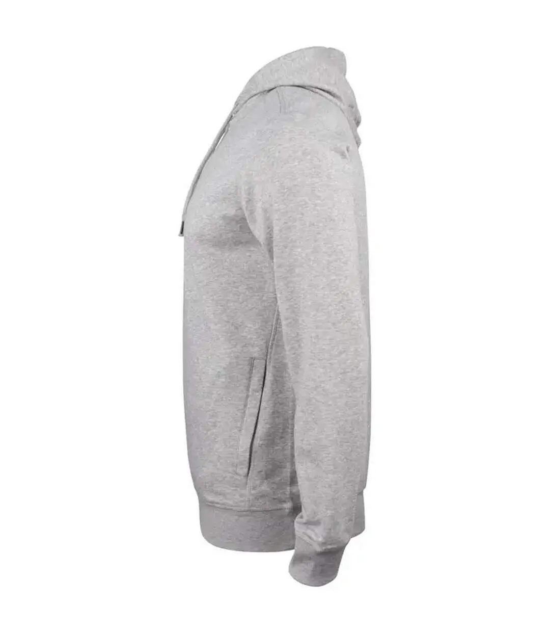 Sweat À Capuche Premium Homme Gris Chiné Clique-3