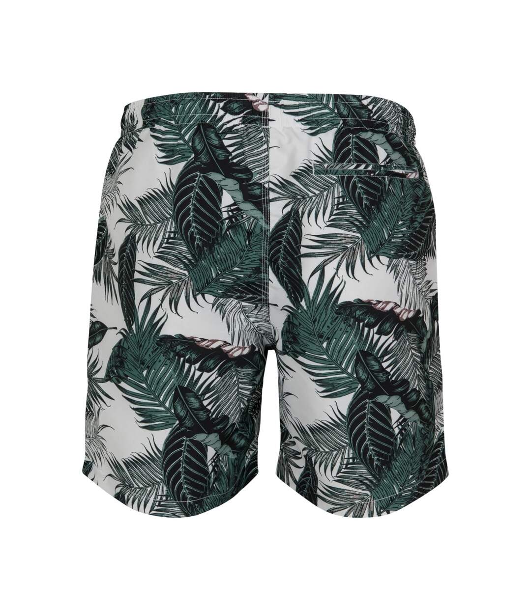 Short De Bain Motif/style Feuille De Palmier Homme Vert Noir Blanc Urban Classics-2