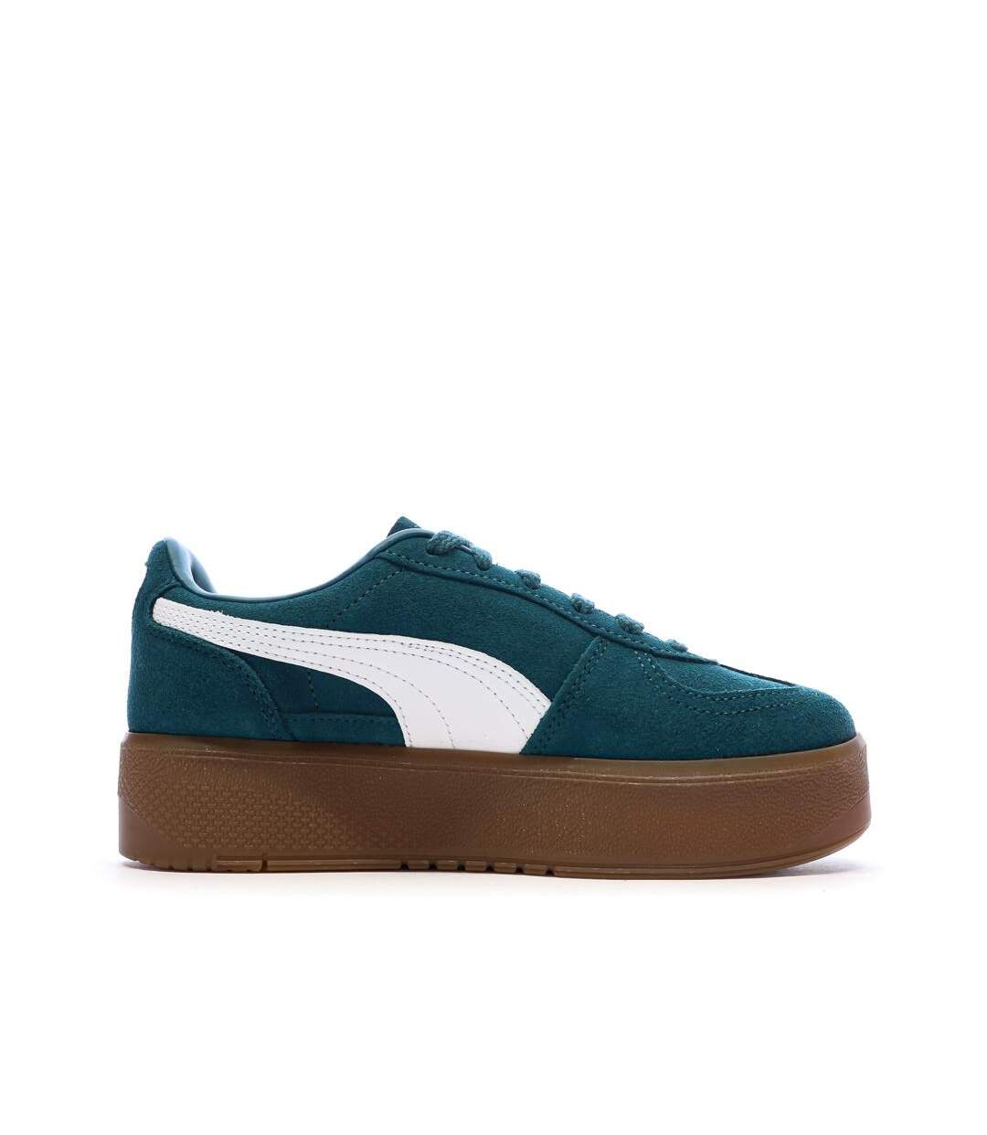 Baskets bleu canard femme puma palermo elevata-2