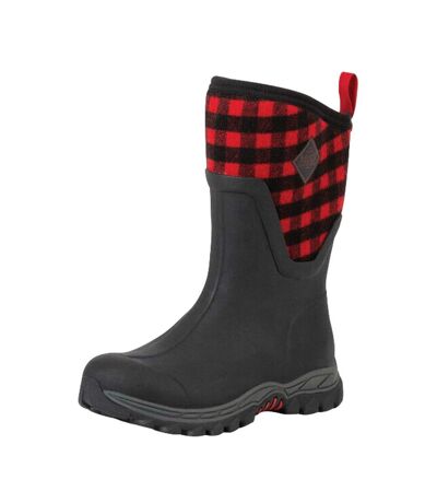 Bottes De Pluie Arctic Sport Femme Noir Rouge Footsure
