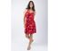 Robe courte fluide fines bretelles AMAYA motif ethnique orangé Coton Du Monde-3