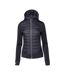 Womens/ladies Guelo Quilted Hybrid Jacket Black Iguana-1