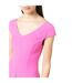 Womens/ladies Cut-out Back Midi Dress Pink Emporio Armani EA7-4
