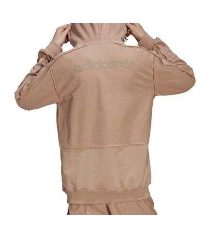 Sweat à capuche Rose Pâle Adidas Loopback - L