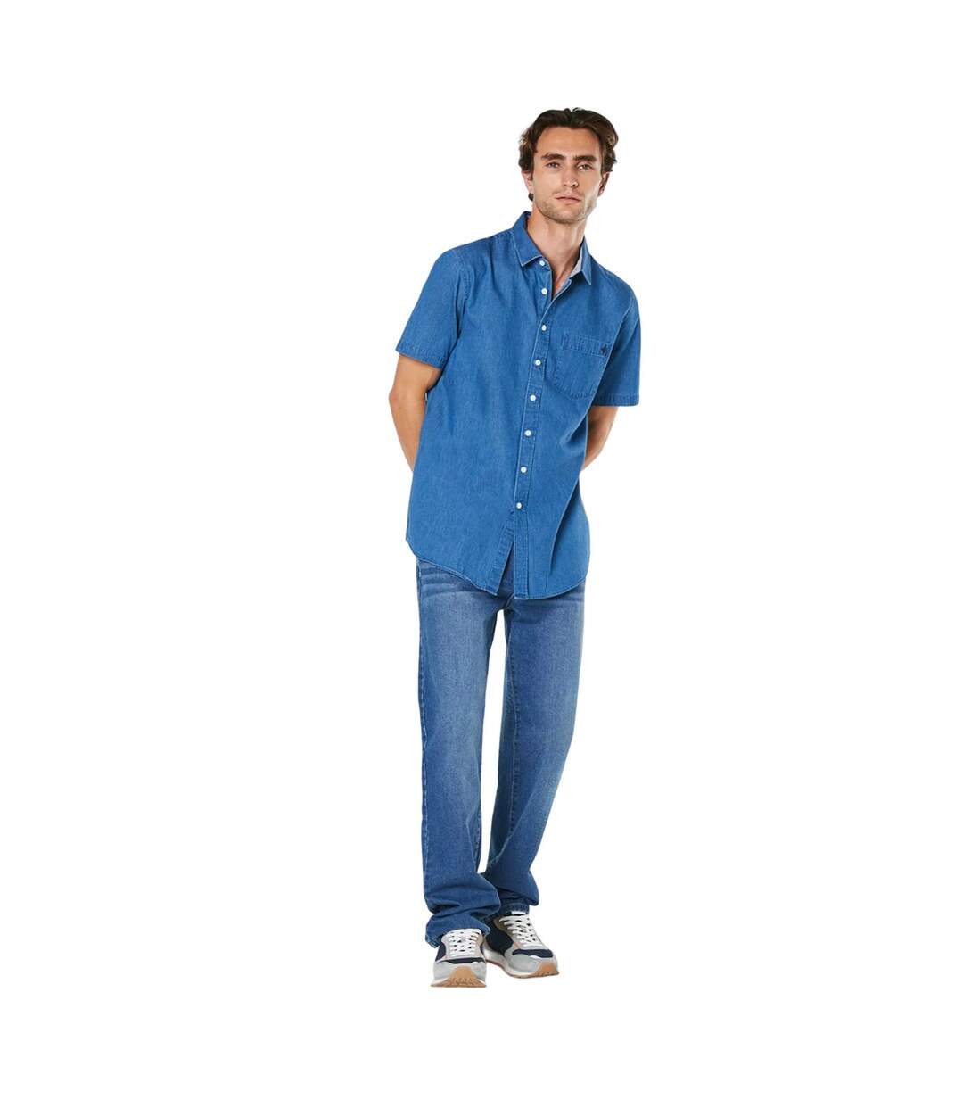 Chemise homme bleu Maine-3