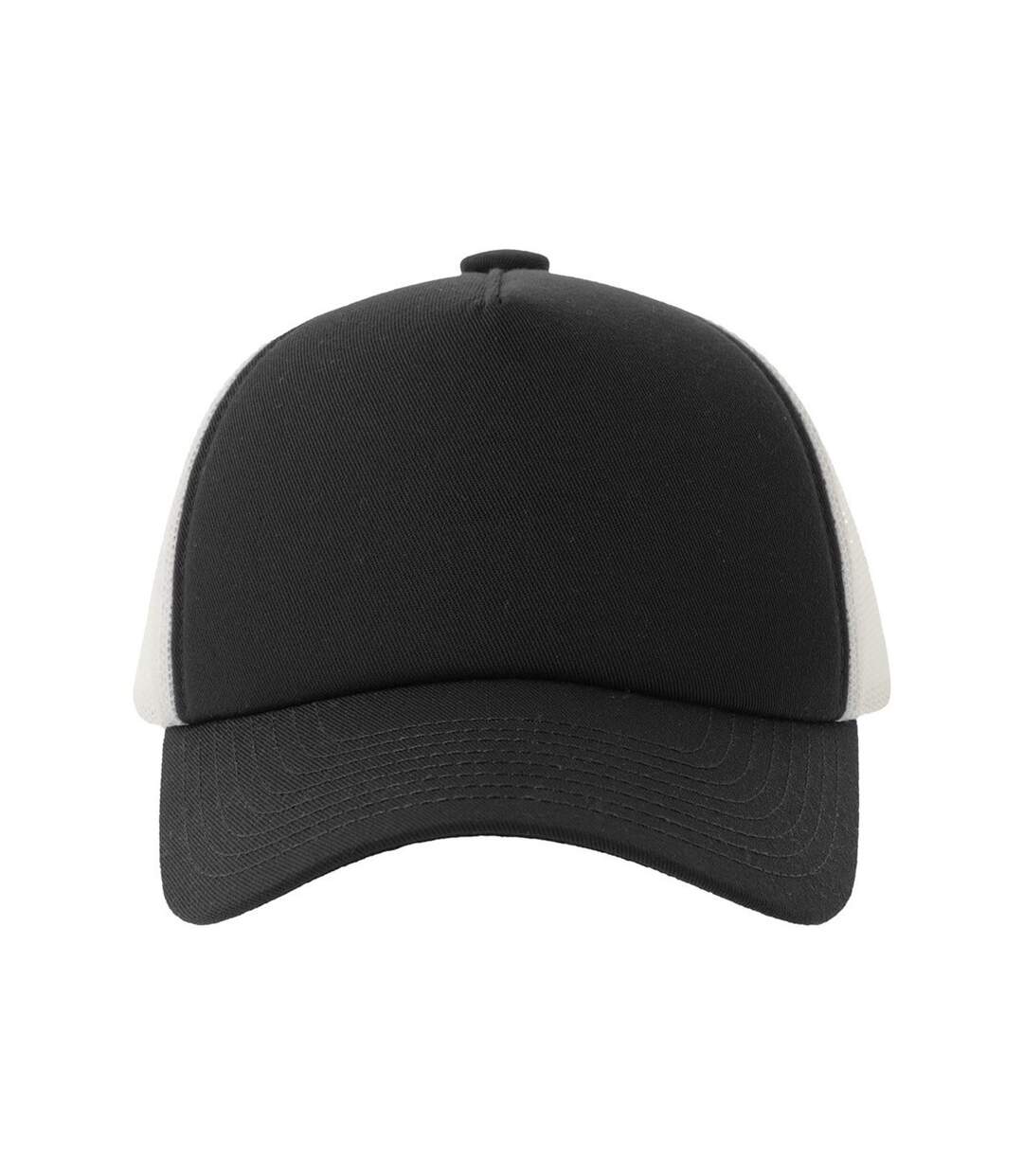 Casquette Trucker Motif/style 5 Panneaux Record-s Adulte Noir Atlantis Headwear-4