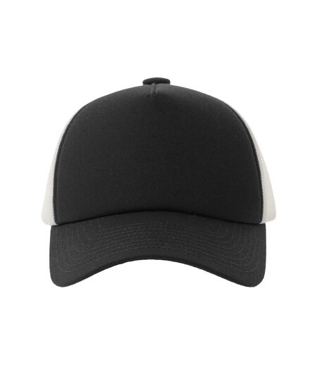 Casquette Trucker Motif/style 5 Panneaux Record-s Adulte Noir Atlantis Headwear