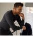 Mens Cotton Thermal Underwear Long Sleeve Top-5