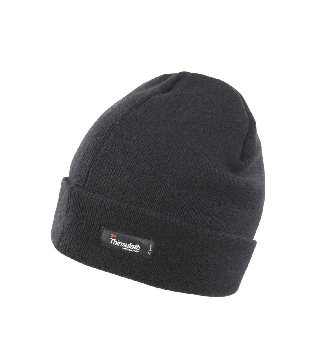 Bonnet Tricoté Thinsulate 3m 40g Adulte Unisexe Noir Result-2