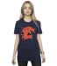 Disney Womens/Ladies Big Hero 6 Baymax Suite Pose Cotton Boyfriend T-Shirt (Bleu marine) - UTBI15539-2