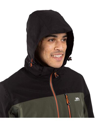 Mens Tappin Hooded Waterproof Jacket Ivy Trespass