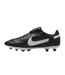 Mens Premier 3 Classic Leather Firm Ground Football Boots Black White Nike-3