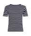 T-shirt Motif/style À Rayures Femme Bleu Marine Tommy Hilfiger-2