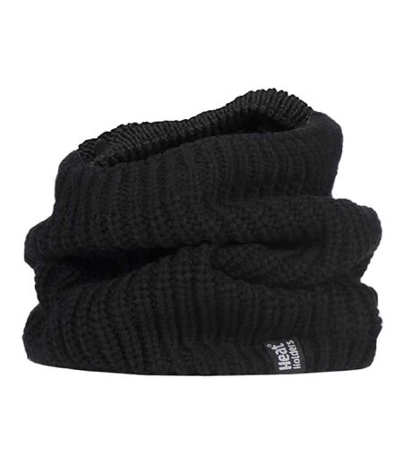 Mens Winter Warm Fleece Lined Chunky Knit Thermal Neck Warmer