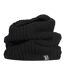 Mens Winter Warm Fleece Lined Chunky Knit Thermal Neck Warmer-1