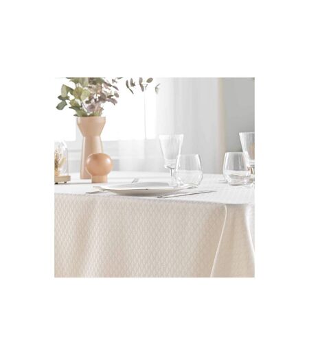 Nappe Jacquard Imprimé Artea 140x240cm Naturel