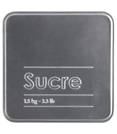 Boîte à Sucre Relief II 18cm Noir