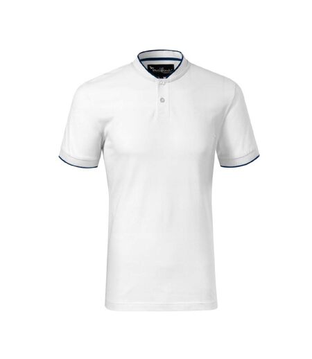 Polo Motif/style Losange Premium Homme Blanc Malfini
