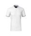 Polo Motif/style Losange Premium Homme Blanc Malfini-1
