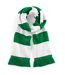 Echarpe Varsity Unisexe Pour Adultes Taille Unique Vert Blanc Beechfield-1
