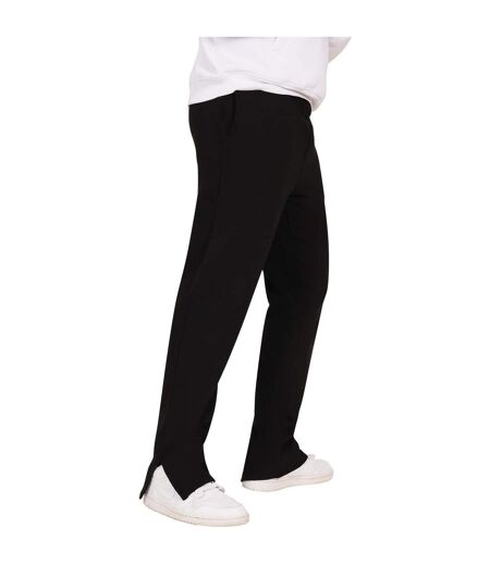 Casual Classics Mens Blended Core Split Hem Tall Sweatpants (Black)