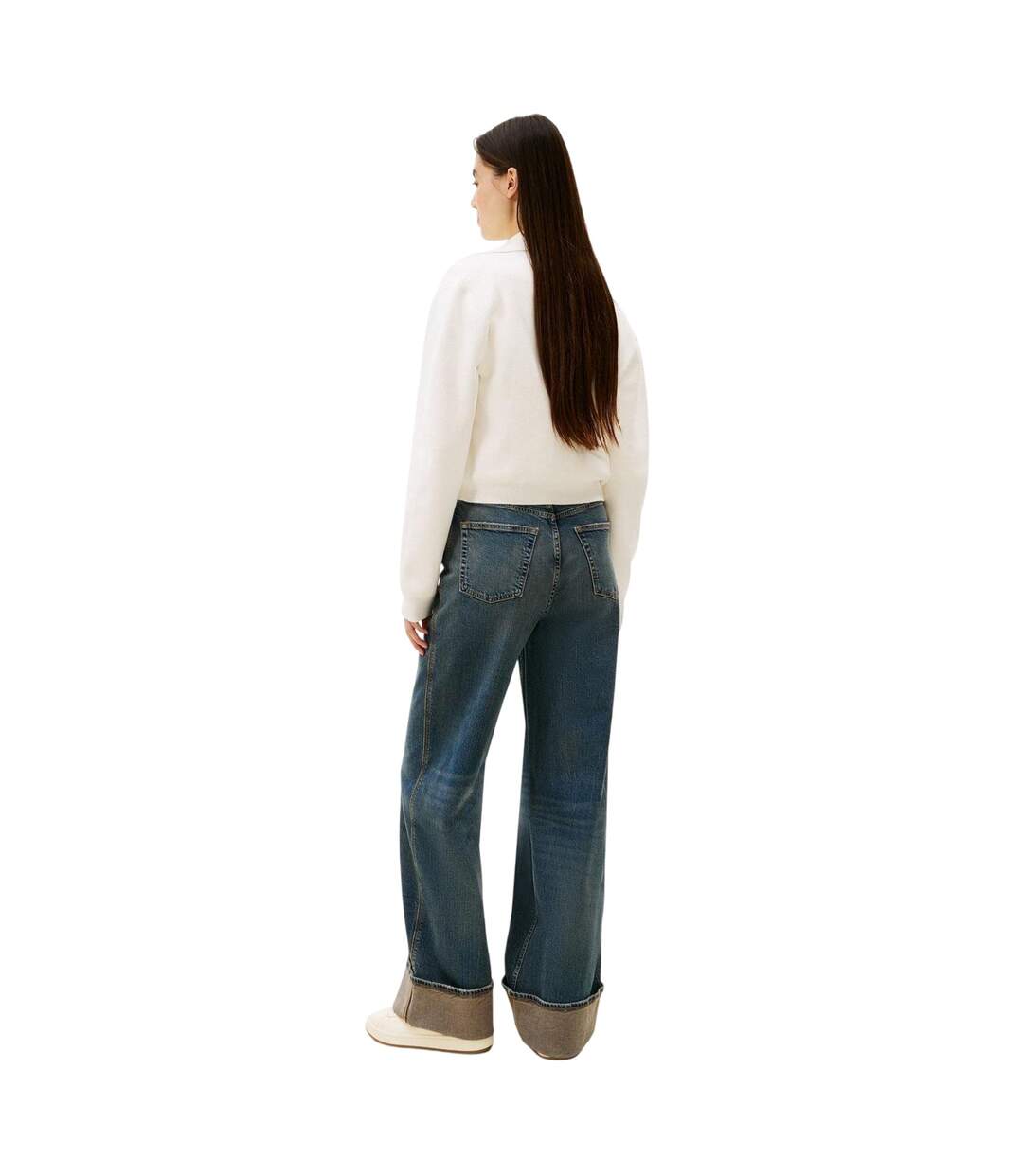 Cardigan Femme Blanc Cassé Tommy Jeans-3