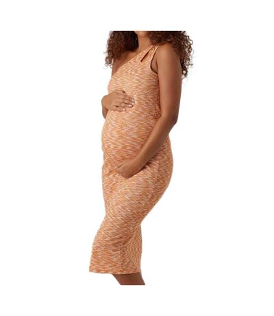 Robe Longues Orange Femme Vero Moda Maternity Zinnia Midi - L