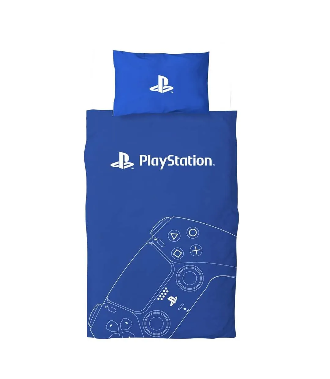 Game Controller Reversible Duvet Set Blue Playstation-3