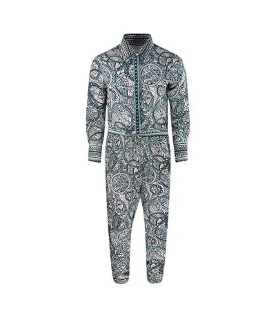 Womens/ladies Fashion Jafari Jumpsuit White Black Blue Inoa
