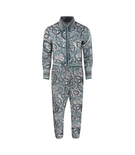 Womens/ladies Fashion Jafari Jumpsuit White Black Blue Inoa