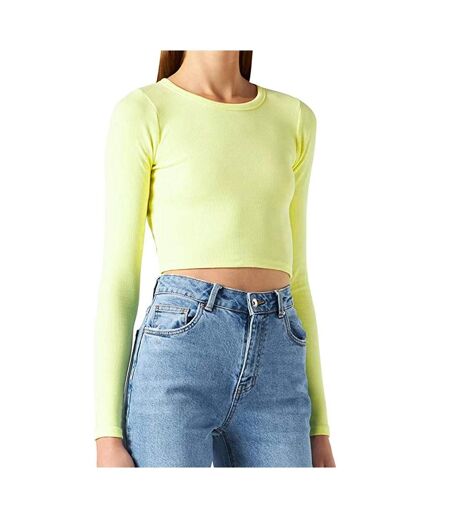 T-shirt jaune femme jjxx feline
