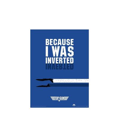 Top Gun Inverted Poster (Blue/White) (30cm x 40cm) - UTPM3969