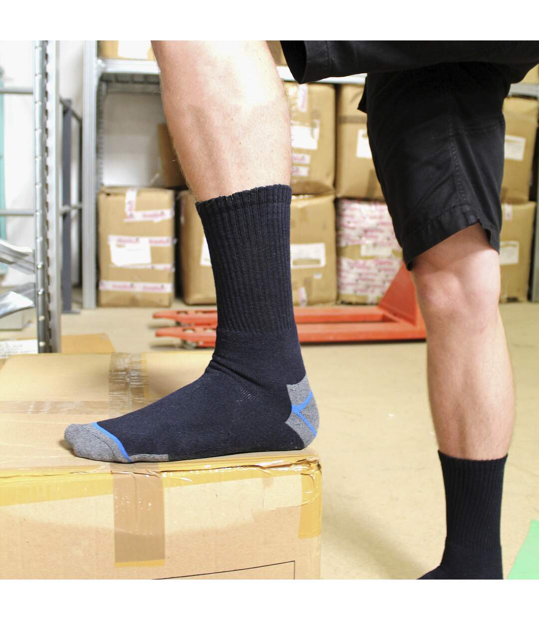 12 paires de chaussettes de travail rembourrées robustes pour hommes-4