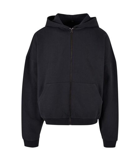 Hommes 90s Full Zip Hoodie Noir Build Your Brand