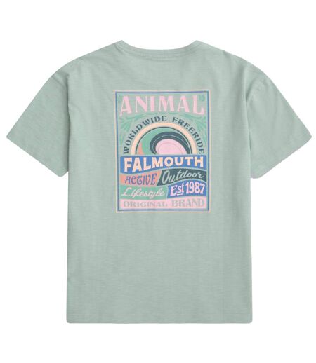 Womens/ladies leena falmouth t-shirt green Animal
