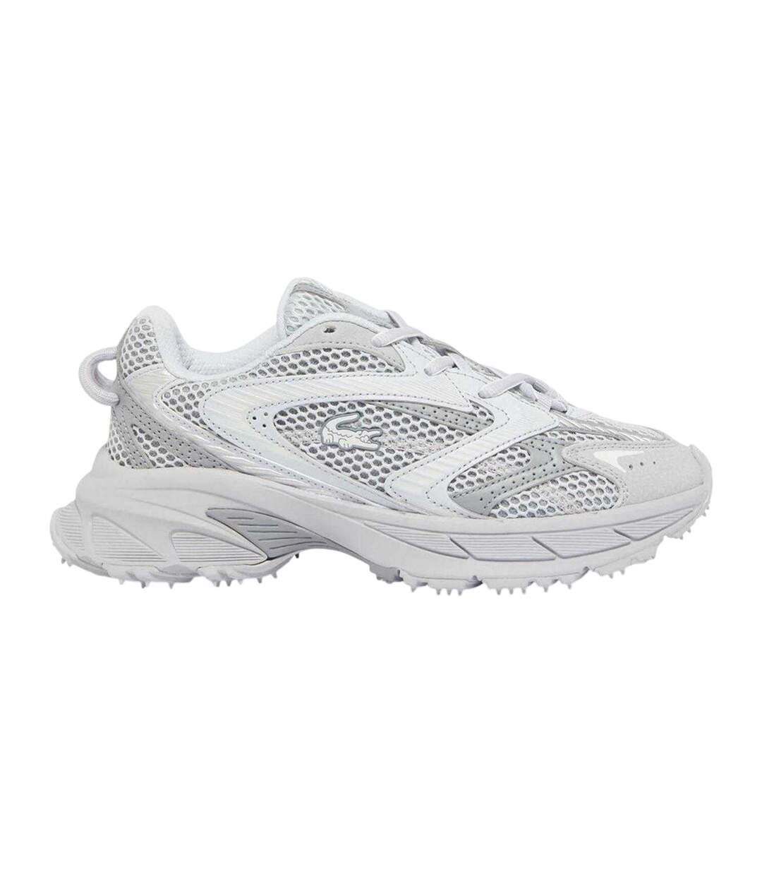Mens L003 Neo Shot Leather Trainers Grey Lacoste-1